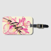 Grote Labels van Plumeria Aloha Hawaii Bag (Voorkant (horizontaal))