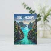 Grote Lagune Filipijnen Briefkaart (Staand voorkant)