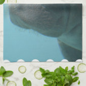 Grote lamantijn onderwater theedoek (Gevouwen)