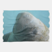 Grote lamantijn onderwater theedoek (Horizontaal)