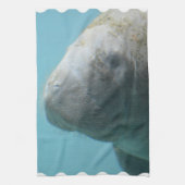 Grote lamantijn onderwater theedoek (Verticaal)