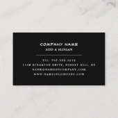 Grote lamp, elektricien visitekaartje (Achterkant)