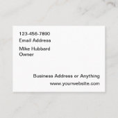 Grote Landscaping Lawn Service Visitekaartjes (Achterkant)