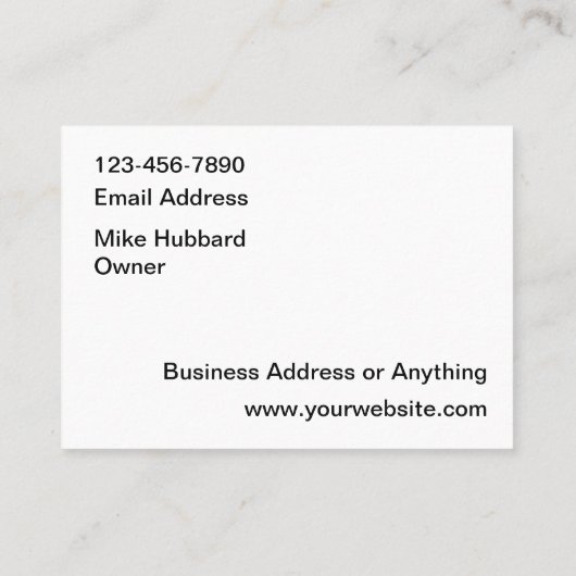 Grote Landscaping Lawn Service Visitekaartjes (Achterkant)