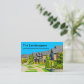 Grote Landscaping Lawn Service Visitekaartjes (Staand voorkant)