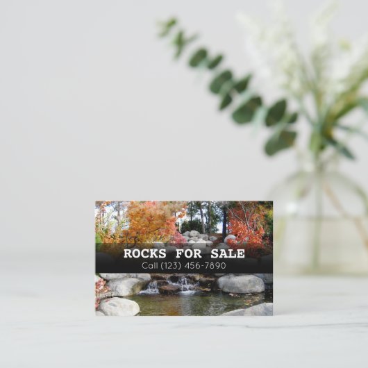 Grote landschappelijke rotsen voor verkoopbedrijve visitekaartje (Staand voorkant)