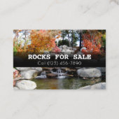 Grote landschappelijke rotsen voor verkoopbedrijve visitekaartje (Voorkant)