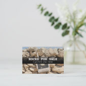 Grote landschappelijke rotsen voor verkoopbedrijve visitekaartje (Staand voorkant)