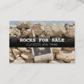 Grote landschappelijke rotsen voor verkoopbedrijve visitekaartje (Voorkant)