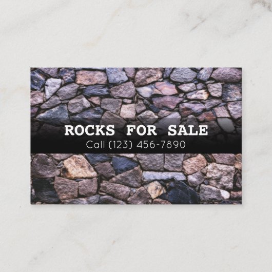 Grote landschappelijke rotsen voor verkoopbedrijve visitekaartje (Voorkant)