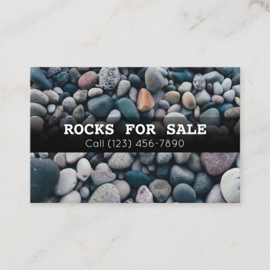 Grote landschappelijke rotsen voor verkoopbedrijve visitekaartje (Voorkant)