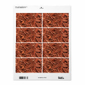 Grote landschapsleveraar met rode cedar etiket (Full Sheet)