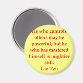 Grote Lao Tzu Quote Magneet (Voorkant / Achterkant)