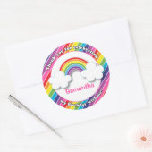 Grote last minute kinder partij dank u cadeau idee ronde sticker (Envelop)