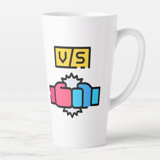 Grote latte Mok (Rechts)