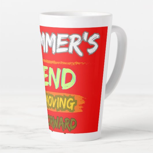 Grote latte mok (Rechterhoek)