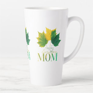 Grote Latte Mok, 17 oz - "Bedankt voor alles, Mok
