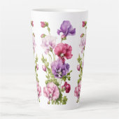 Grote Latte Mok - 17 oz | Elegant bloemenboeket (Voorkant)