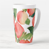 Grote Latte Mok - 17 oz met Fruit Waterverf (Rechterhoek)
