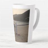 Grote Latte Mok Als je graag koffie drinkt een lat (Rechterhoek)