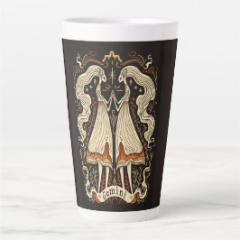 Grote Latte Mok Gemini Celestial Zodiac Art