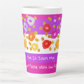 Grote latte Mok indien verloren, gelieve terug te  (Voorkant)