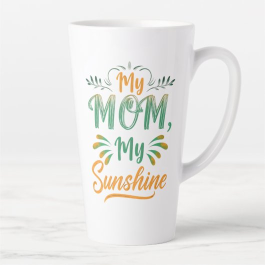 Grote Latte Mok - "My Mom, My Sunshine" - 17 oz (Rechts)