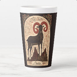 Grote Latte Mok Ram Hemelse Zodiac Art
