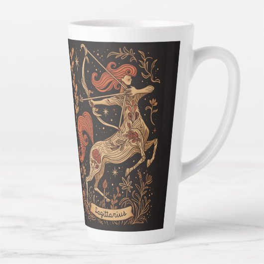 Grote Latte Mok Sagittarius Hemelse Zodiac Art (Rechts)