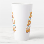 Grote Latte Mok - Sip, Smile, Repeat (Voorkant)
