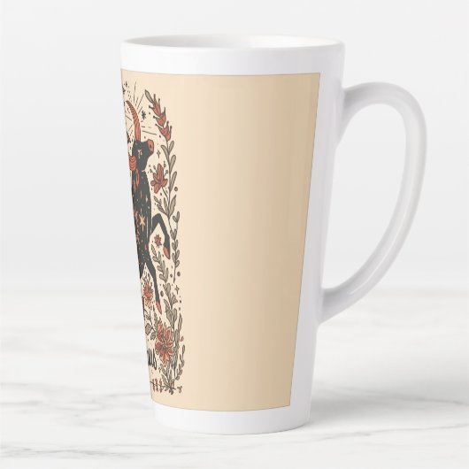 Grote Latte Mok Stier Hemelse Zodiac Art (Rechts)