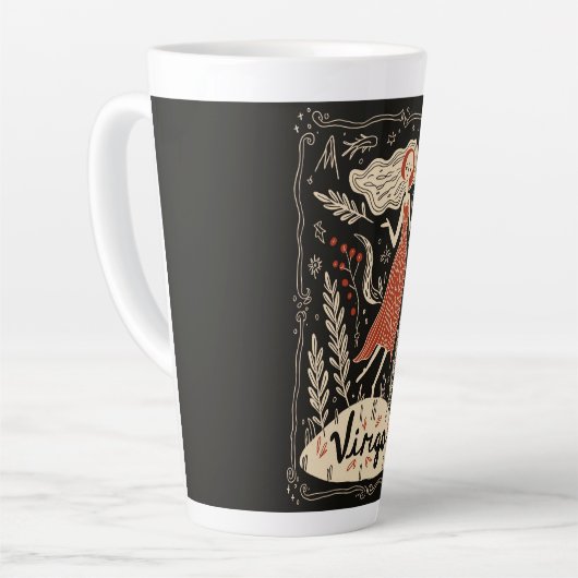 Grote Latte Mok Virgo Celestial Zodiac Art (Linkerhoek)