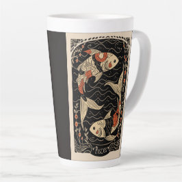 Grote Latte Mok Vissen Hemelse Zodiac Art