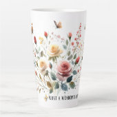 Grote Latte Mok Wat een heerlijke dag (Voorkant)