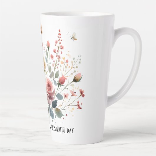 Grote Latte Mok Wat een heerlijke dag (Rechts)