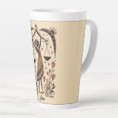 Grote Latte Mok Weegschaal Celestial Zodiac Art (Rechterhoek)