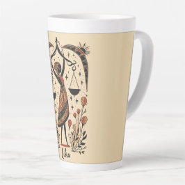 Grote Latte Mok Weegschaal Celestial Zodiac Art