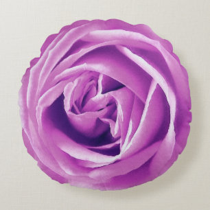 Grote lavendel Roos - Afdrukronde loods Rond Kussen