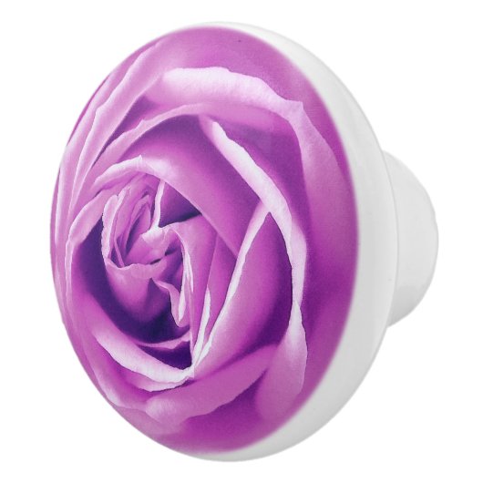 Grote lavender Roos afdrukken Keramische Knop (Rechts)