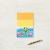 Grote Leaping Frog Post-it Note-blok Post-it® Notes (Op bureau)