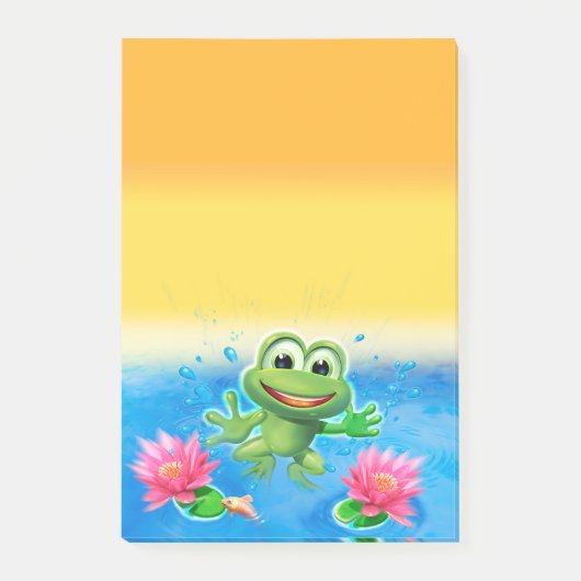 Grote Leaping Frog Post-it Note-blok Post-it® Notes (Voorkant)