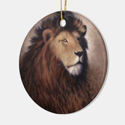 Grote leeuw keramisch ornament (Links)