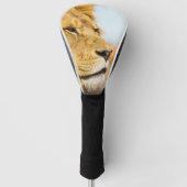 Grote leeuw ver weg golfheadcover (Voorkant)