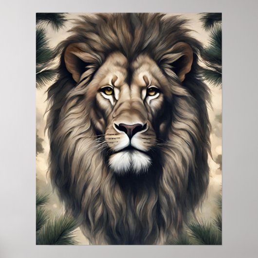 GROTE LEEUWENKUNST POSTER (Voorkant)