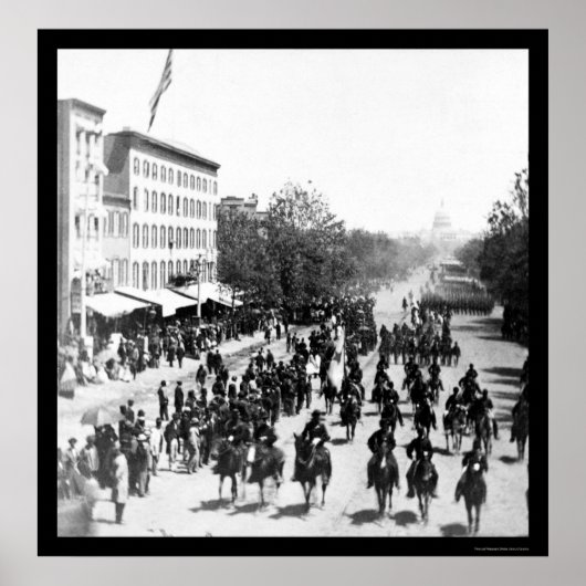 Grote legerReview in Washington, DC 1865 Poster (Voorkant)