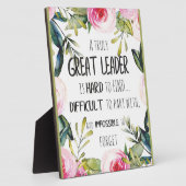 Grote leider Gift-leider wil vrijheid Fotoplaat (Zijkant)