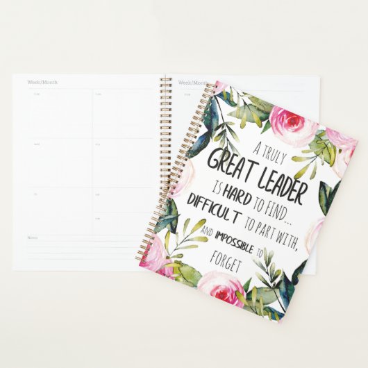 Grote leider Gift-leider wil vrijheid Planner (Display)