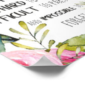 Grote leider Gift-leider wil vrijheid Poster (Hoek)