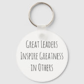 Grote leiders inspireren leed in andere sleutelhanger (Voorkant)