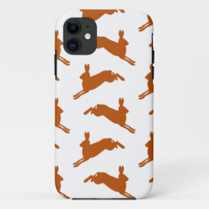 Grote lekkende hazen bruin iPhone 11 hoesje